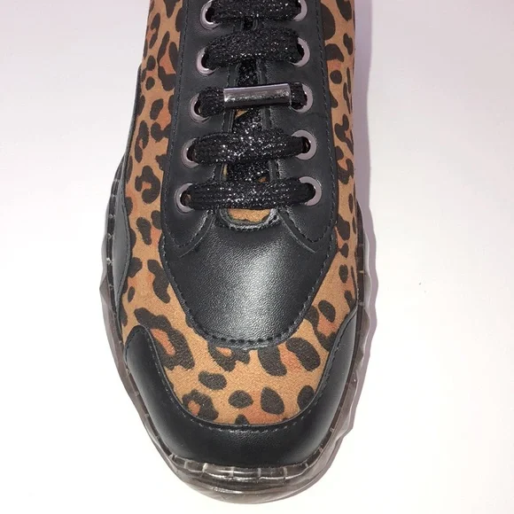 New Glam Leopard Print Sneakers - Picture 6 of 7